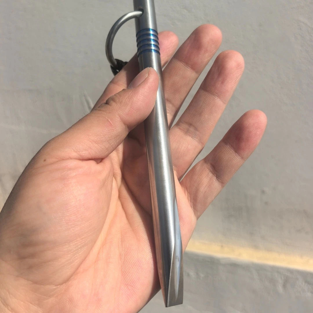 EDC Tool Multi Survival TC4 Titanium alloy Pry bar. Solid, Diameter1.3cm 07FC0E-D4 - KOEEK