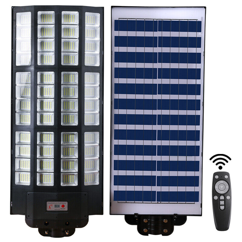 ny udendørs kommerciel 10000000LM LED Solar gadelys Dusk-to-Dawn vejlampe+stang