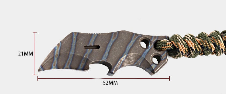 Solid Titanium Alloy Outdoor Multi Tool Pry Bar Crowbar Opener Unboxing EDC 07FC0E-D4 - KOEEK