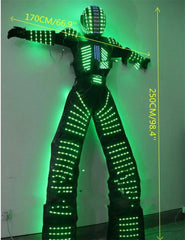 LED 7 Color Change Robot Costume Clothing Suit Illuminated Dance Remote Control 07FC0E-D4 - KOEEK