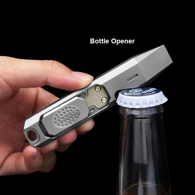 EDC Titanium Alloy Multi Tools Pry Bar Crowbar Fidget Clicker Toy Stress Relief 07FC0E-D4 - KOEEK