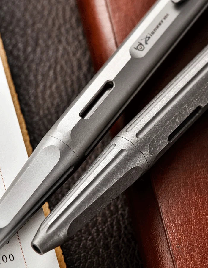Titanium Pocket Ball Pen Office Signature Working Stationery Pen Outdoor EDC 07FC0E-D4 - KOEEK