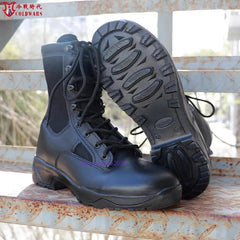 Russian Army   VKBO2.0 Black Combat Boots Leather Tactical Boots Gift 07FC0E-D4 - KOEEK