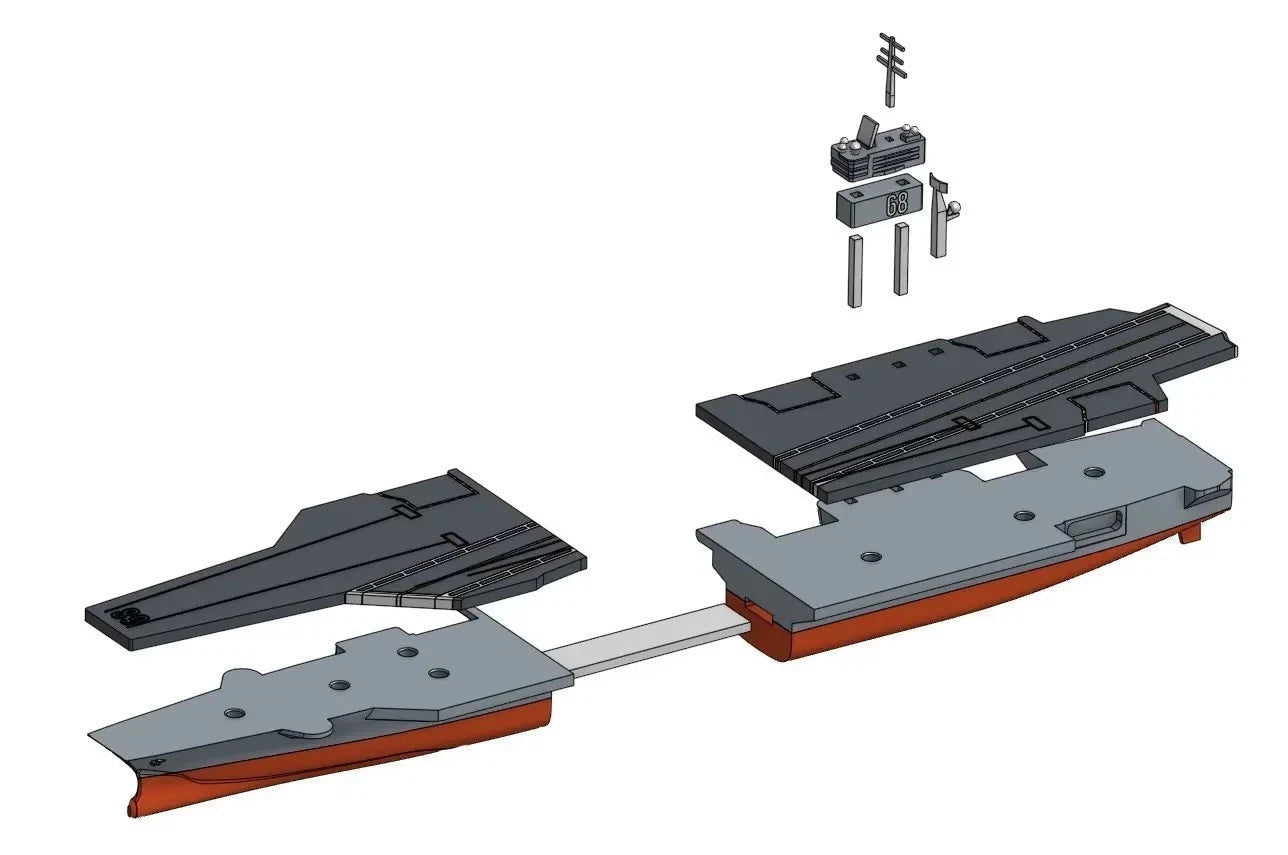 1/700 USS Nimitz CVN-68 PLA  Plastic Model Kit High-precision collectibles 07FC0E-D4 - KOEEK