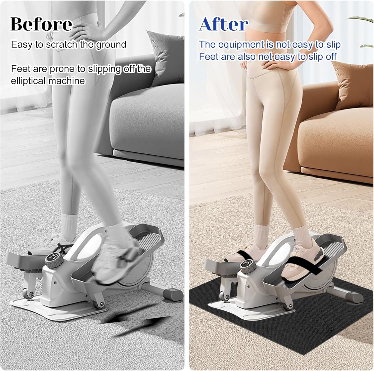 new Rainmae Ellipse Leg Exerciser Machine Non-Slip Medium, Gray(15.7*19.6 Inch) RAINMAE - KOEEK