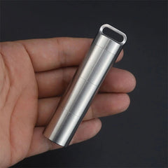 Waterproof Subpackage Pill Case Sealed Container Survival Box Key chain Outdoor 07FC0E-D4 - KOEEK