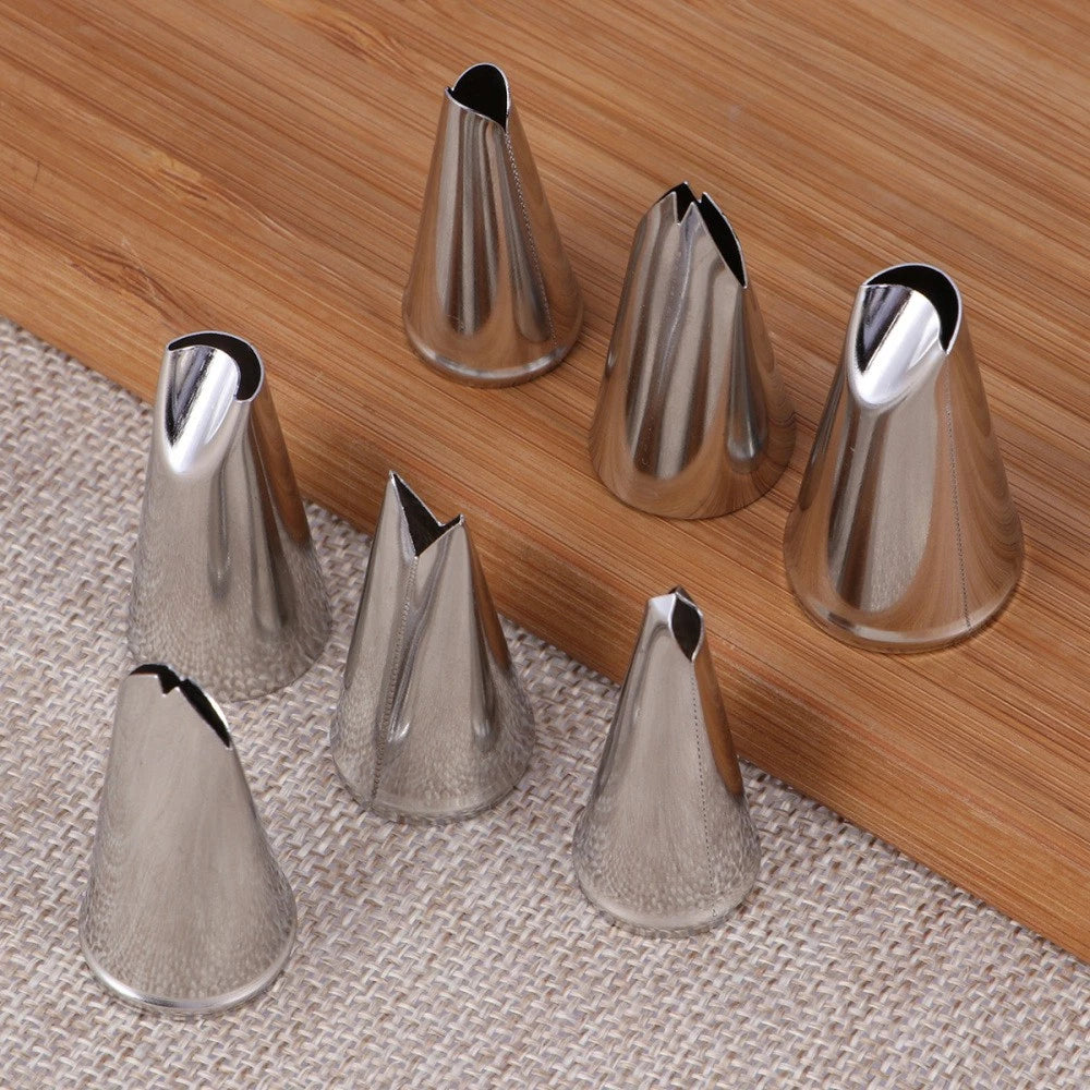 7 PCS Piping Tips for Cake Decorating Decoration Nozzle Cakes Supplies Icing 07FC0E-D4 - KOEEK