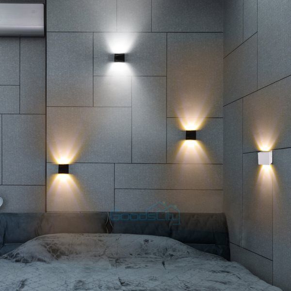 nye Cube LED Vegglamper Moderne Up Down Sconce Belysningsarmatur Lamper Innendørs soverom