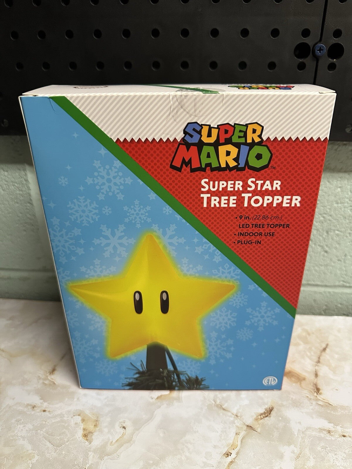- Super Mario LED 10" Light Up Desktop Tree & 9" Super Star Tree Topper 07FC0E-D4 - KOEEK