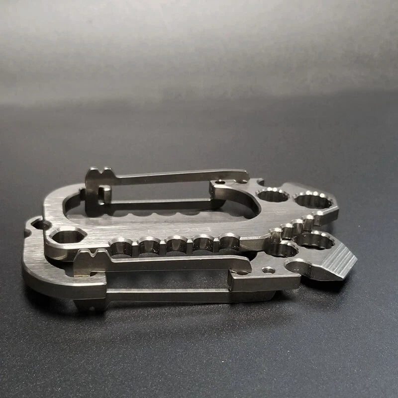 EDCgear Titanium Alloy Multi Tools Keychain Carabin Opener Crowbar Outdoor EDCGEAR - KOEEK