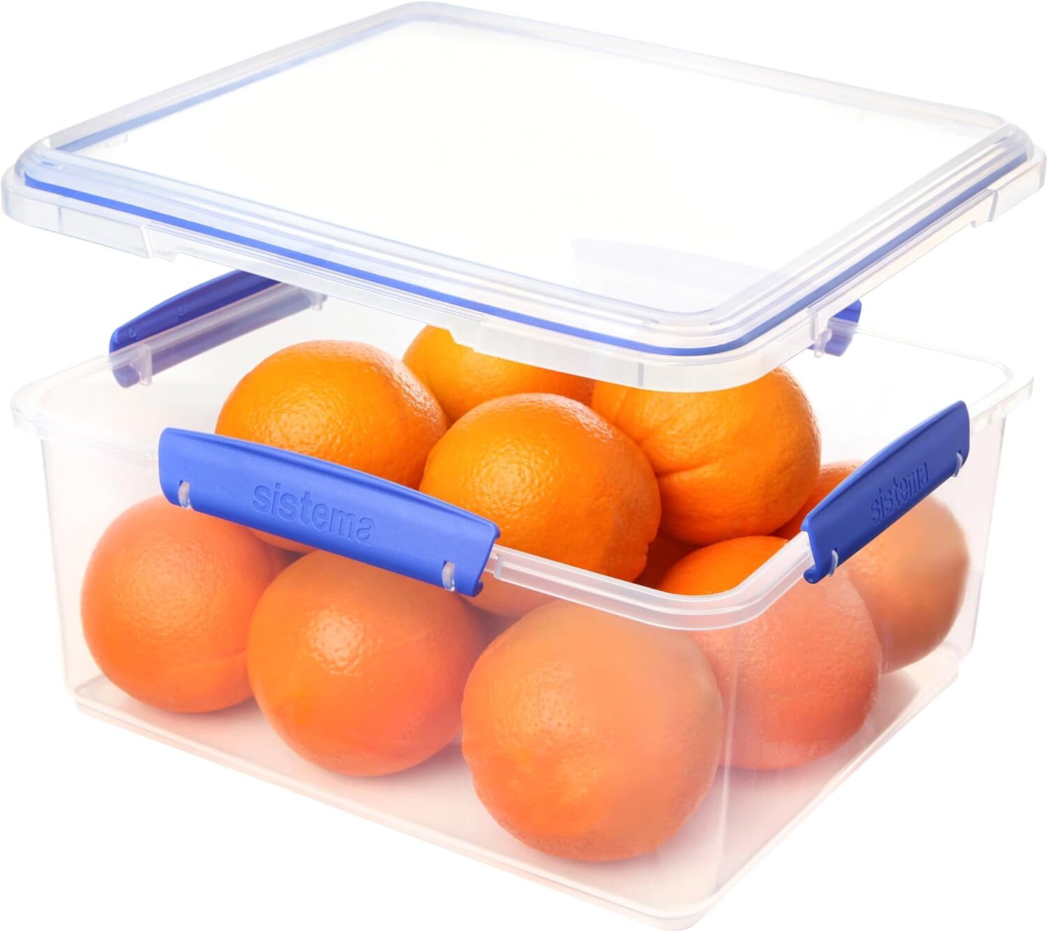 new Sistema 1850 Klip It Collection Rectangle Food Storage Container 169oz, Purple