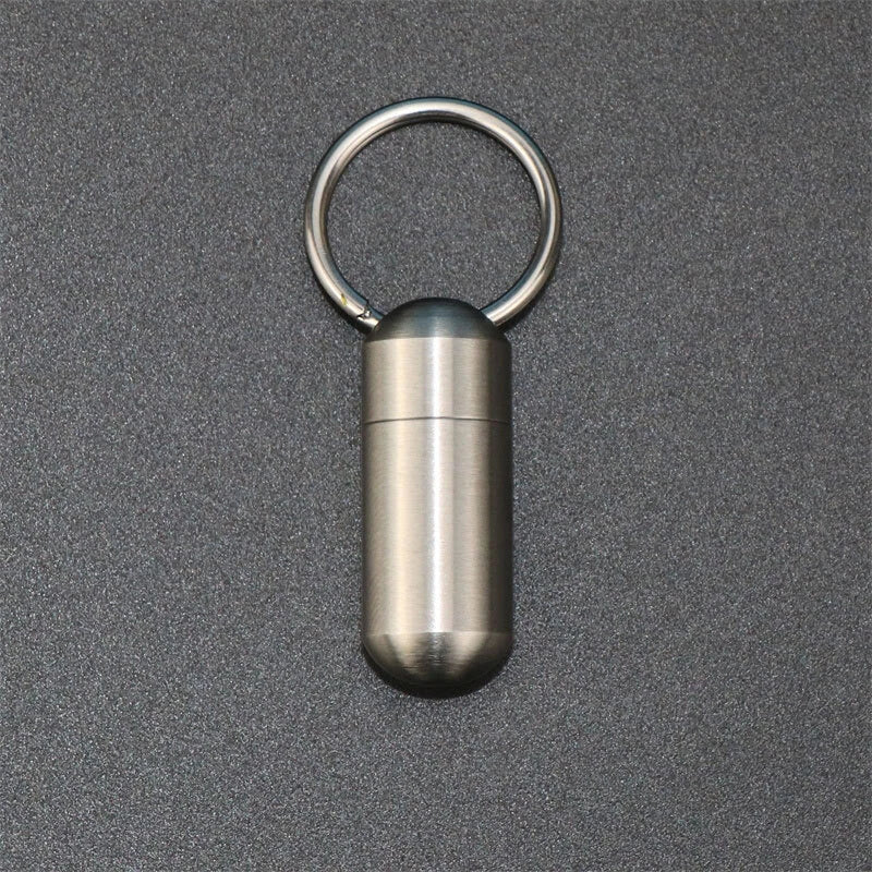 Outdoor Mini Keychain Waterproof Pill Container Box Sealed Storage Tank EDC Tool 07FC0E-D4 - KOEEK