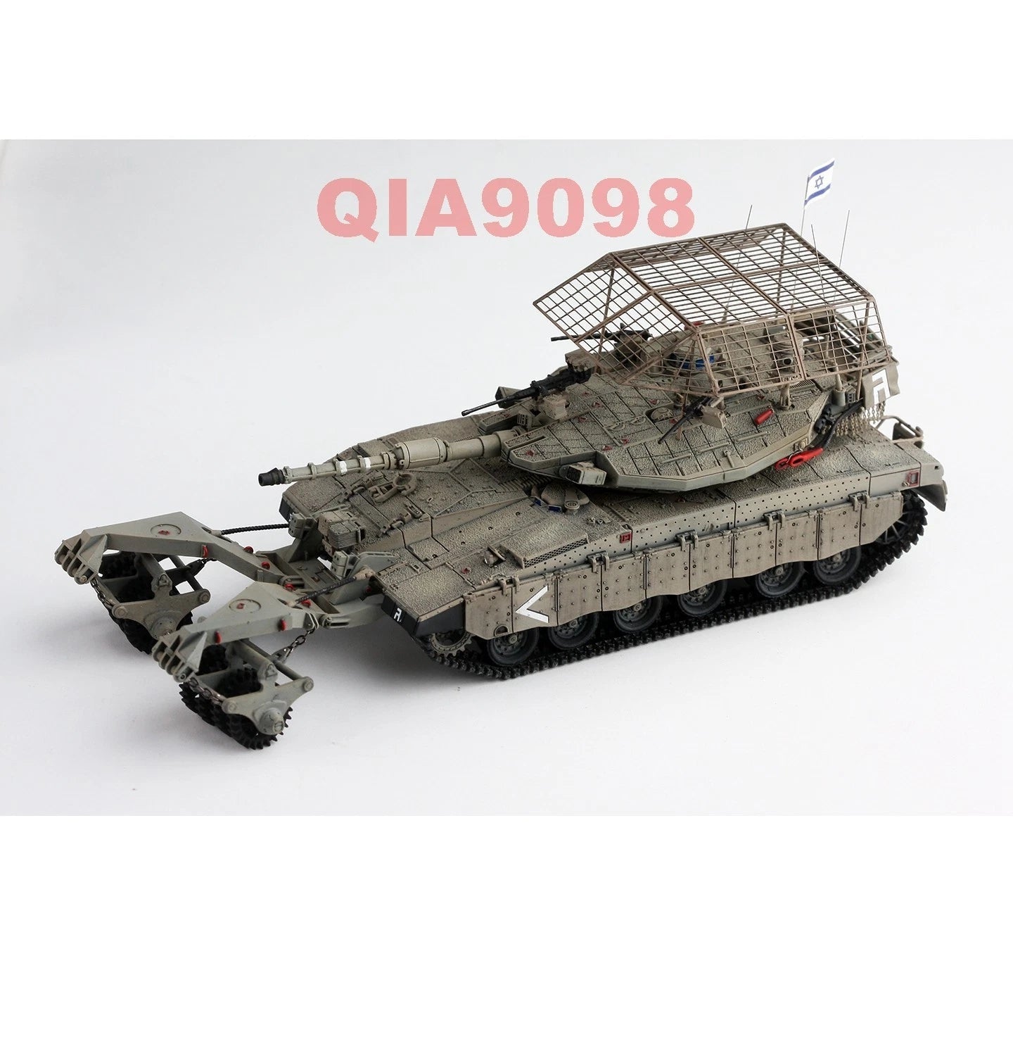 1/72 Scale Israel Merkava 3D Main Battle Tank Minesweeper Drum N Roof Model 07FC0E-D4 - KOEEK