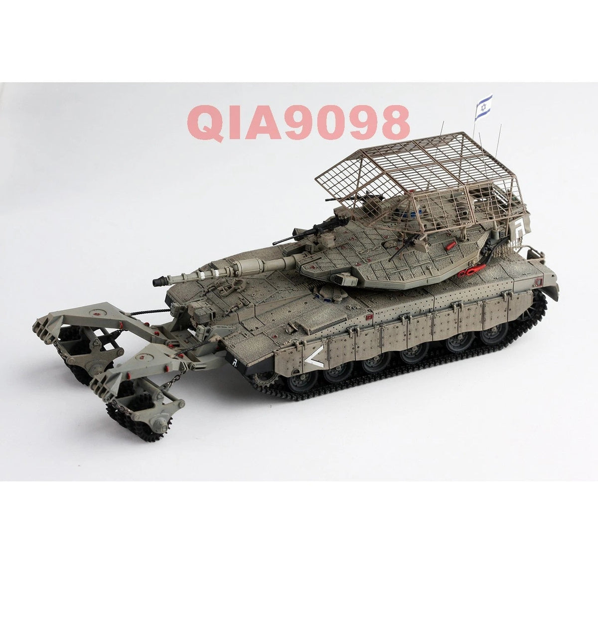1/72 Scale Israel Merkava 3D Main Battle Tank Minesweeper Drum N Roof Model 07FC0E-D4 - KOEEK