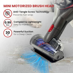 Mini Electric Brush Head - Pet Hair Removal Vacuum Cleaner Attachment 07FC0E-D4 - KOEEK