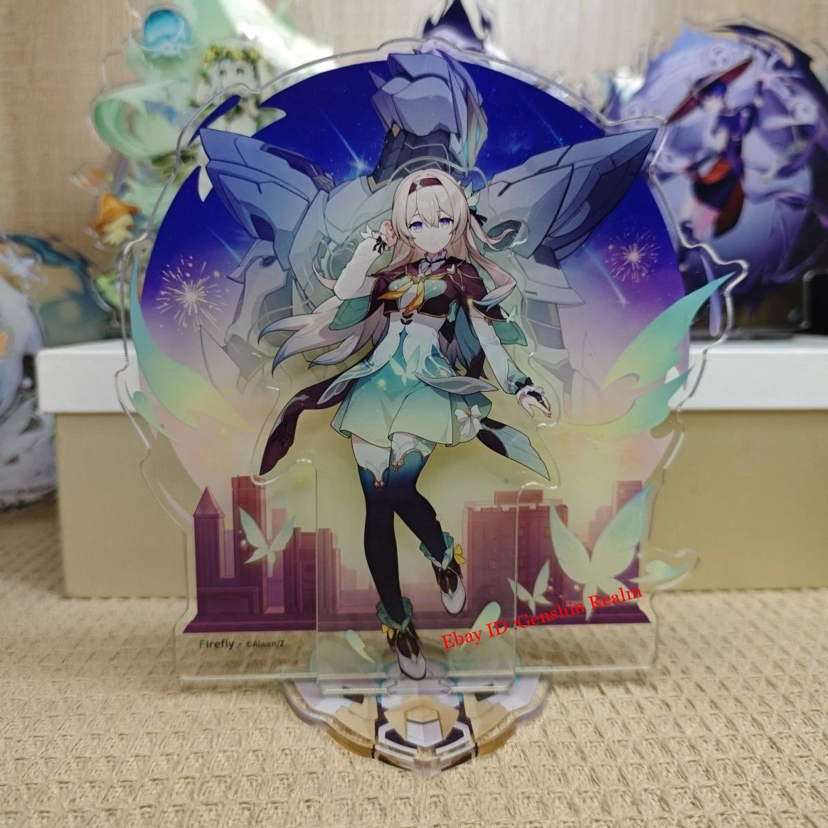 Anime Honkai: Star Rail Firefly Deluxe Acrylic Desktop Stand Figure Collection 07FC0E-D4 - KOEEK
