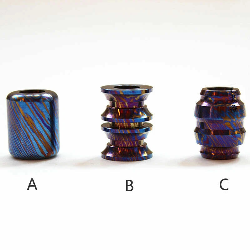EDC Titanium MokuTi Timascus Lanyard Umbrella Beads Pendant Necklace DIY Bead 07FC0E-D4 - KOEEK