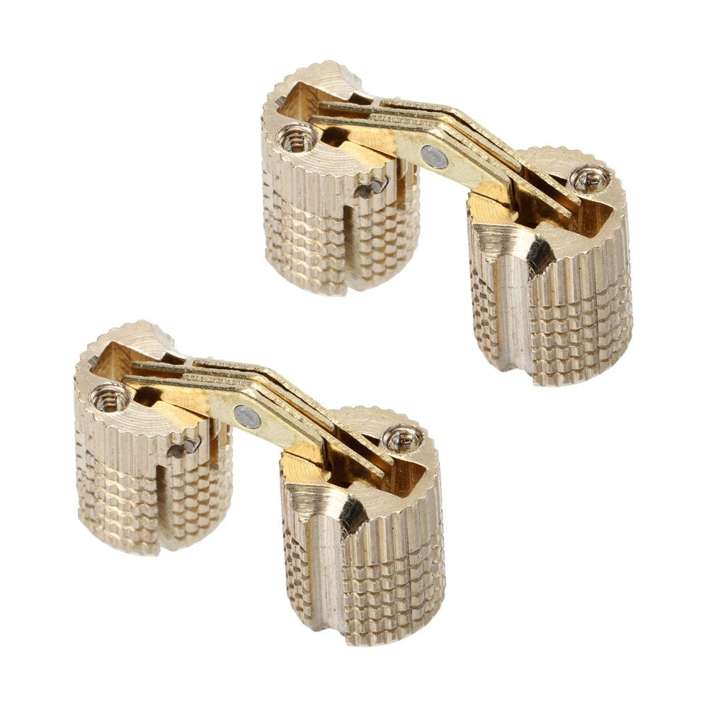 2pcs Opening Angle Cabinet Hinges Concealed Box Hinges Hand Craft 07FC0E-D4 - KOEEK