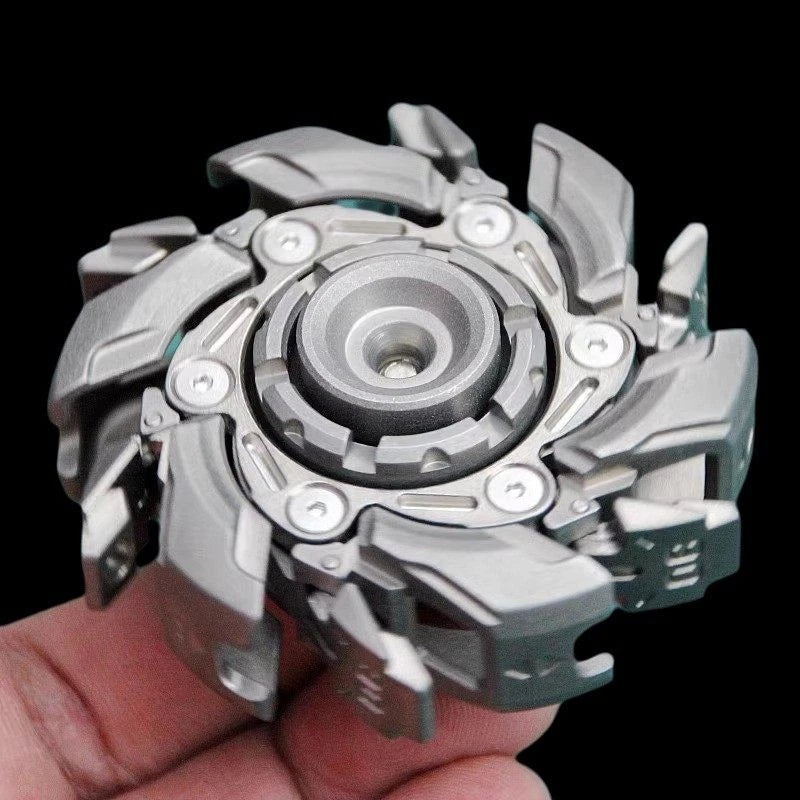 B08 EDC Stainless Steel Stone Wash Fidget Spinner Armor Mechanical Toy 07FC0E-D4 - KOEEK