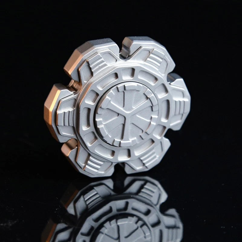 Silver Modern EDC Hand Spinner Stainless Steel Fidget Spinner Stress Relief Toy 07FC0E-D4 - KOEEK