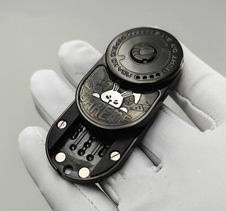Angry Rabbit Fidget Slider Stainless Steel Mechanical Ratchet Fidget EDC Toys 07FC0E-D4 - KOEEK