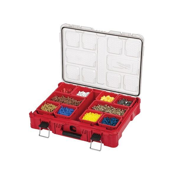 new Milwaukee Tool 48-22-8430 Packout Tool Case 10 Compartments, 19-3/4 In W X Milwaukee - KOEEK