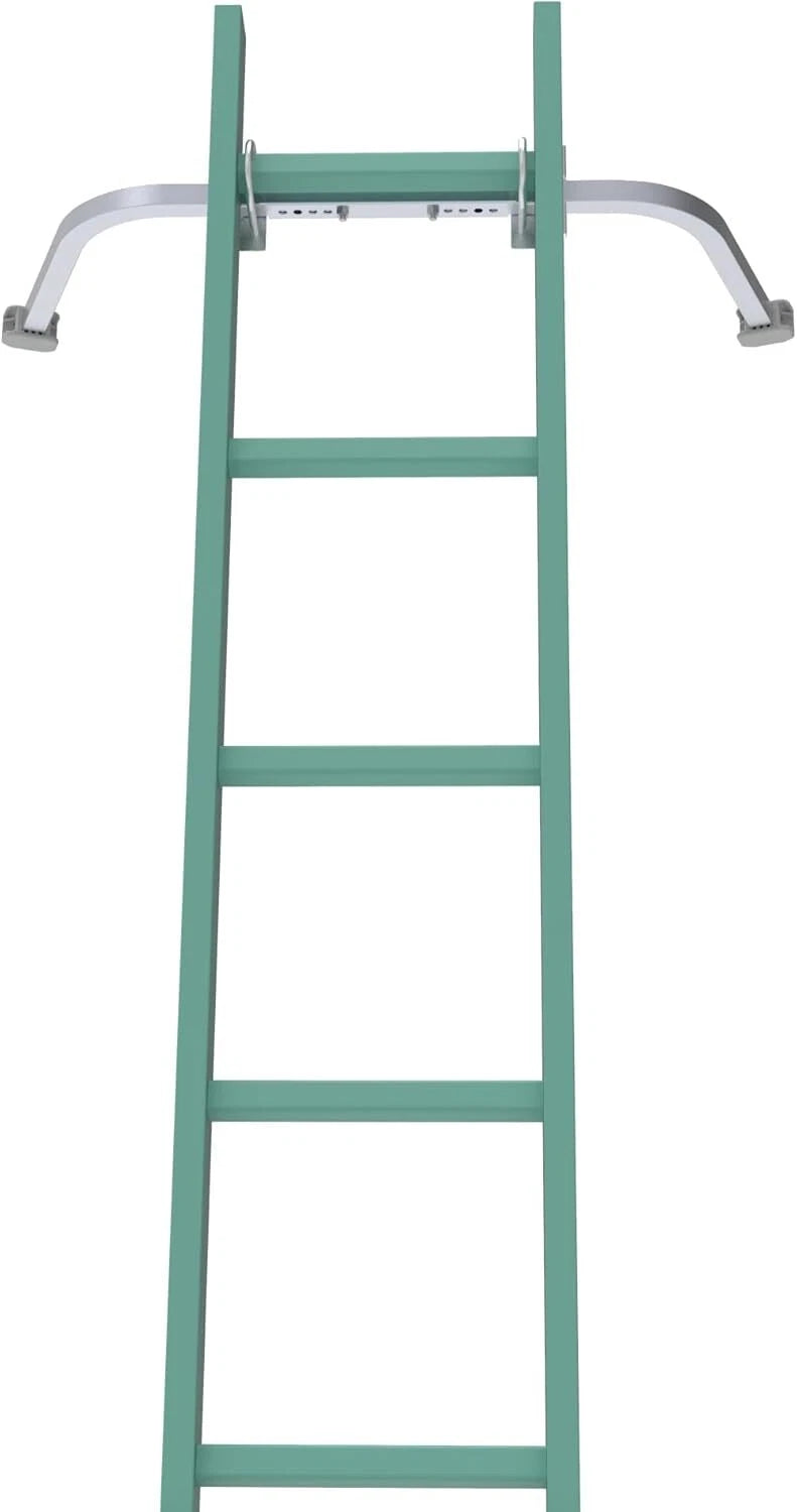 Ladder stabilizer with non-slip rubber backing pads to secure wall ladder hooks. 07FC0E-D4 - KOEEK