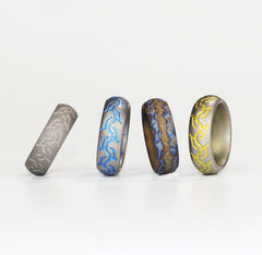 TC4 Titanium Alloy Tire pattern Finger Ring Necklace Pendant bead Decorative EDC 07FC0E-D4 - KOEEK