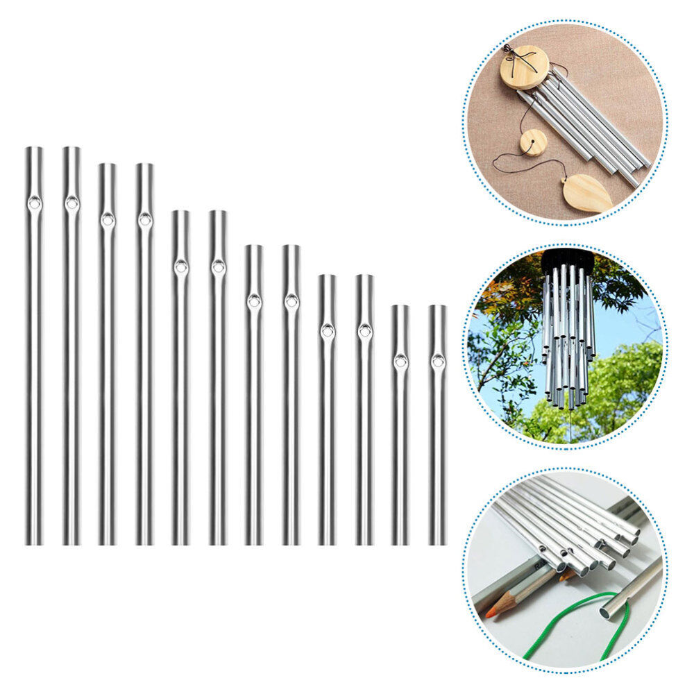 new 12Pcs Wind Chime Making Materials Aluminum Wind Chime Tubes Outdoor Metal Wind koeek - KOEEK