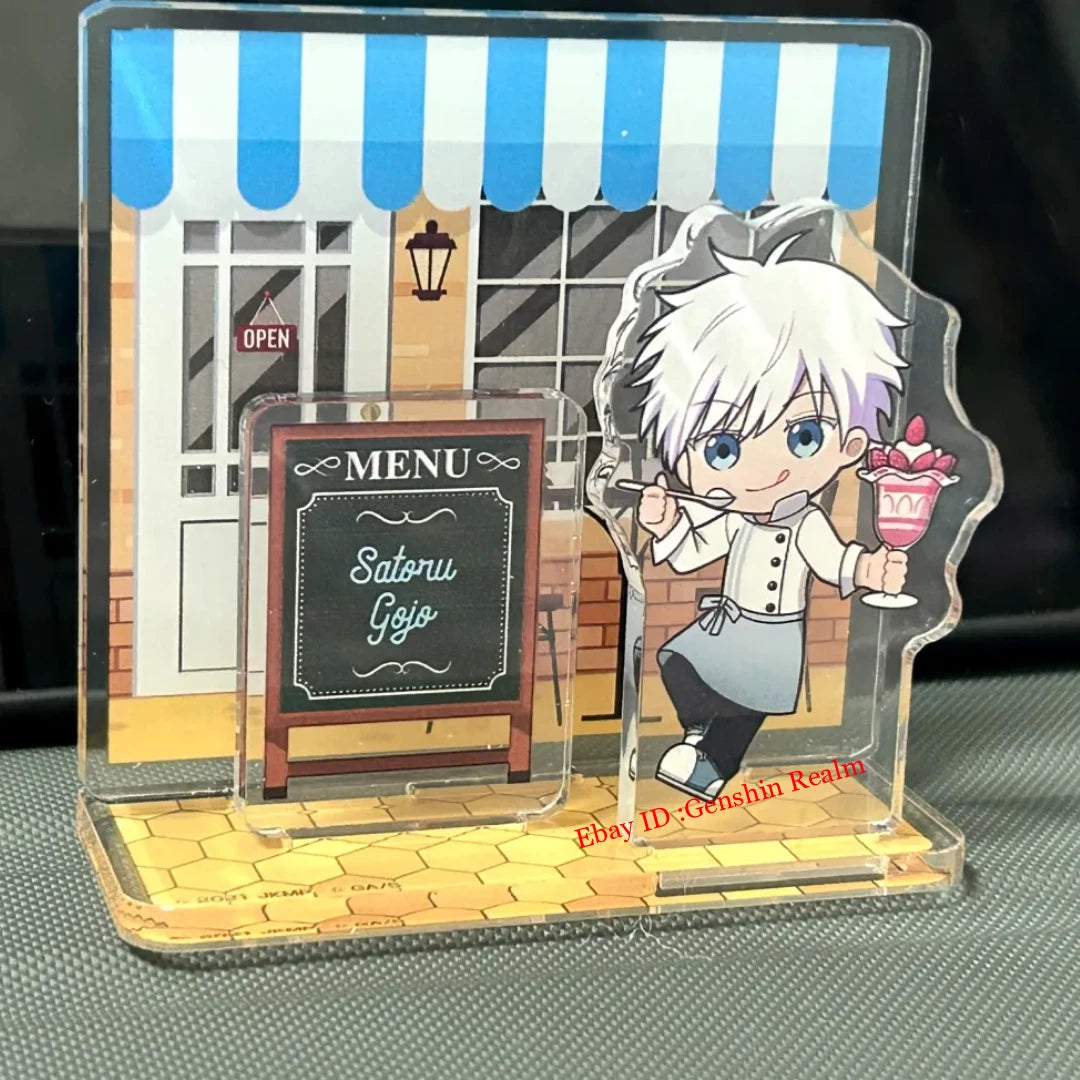 Anime Jujutsu Kaisen Satoru Gojo Restaurant Desktop Stand Figure Decor Gift 07FC0E-D4 - KOEEK