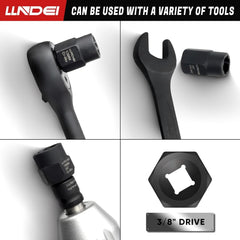 new LLNDEI Bolt Extractor Kit, 15PCS Easy Out Stripped Lug Nut 15PCS, Black LLNDEI - KOEEK