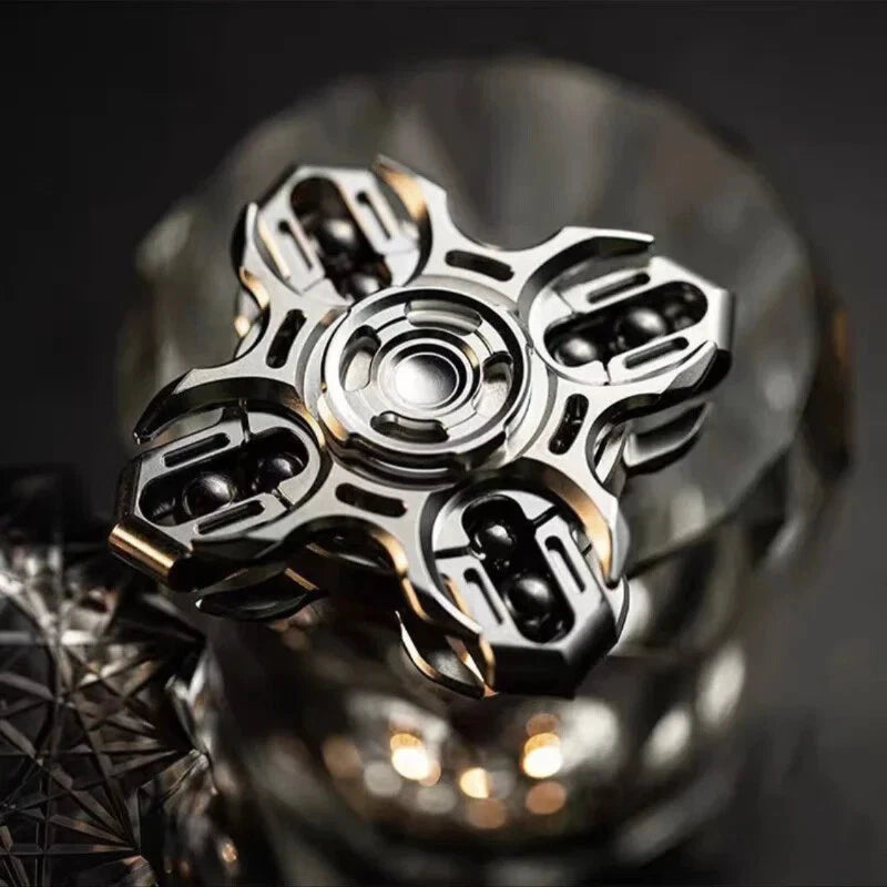Oracle Tuning Fork EDC Fidget Spinner Double-Sided Linkage Fingertip Gyro Toy 07FC0E-D4 - KOEEK