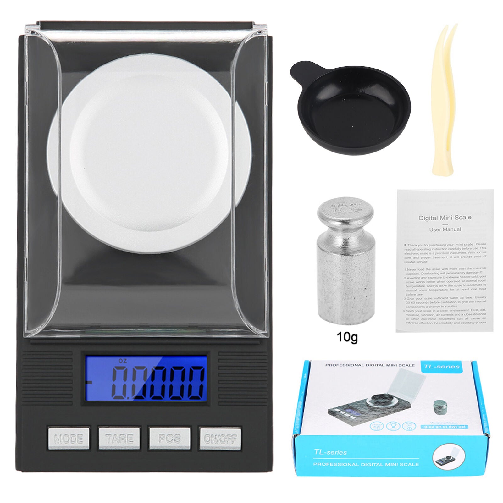 new Mini Portable High Accuracy 0.001g Pocket Jewelry Scale With LED Digital koeek - KOEEK