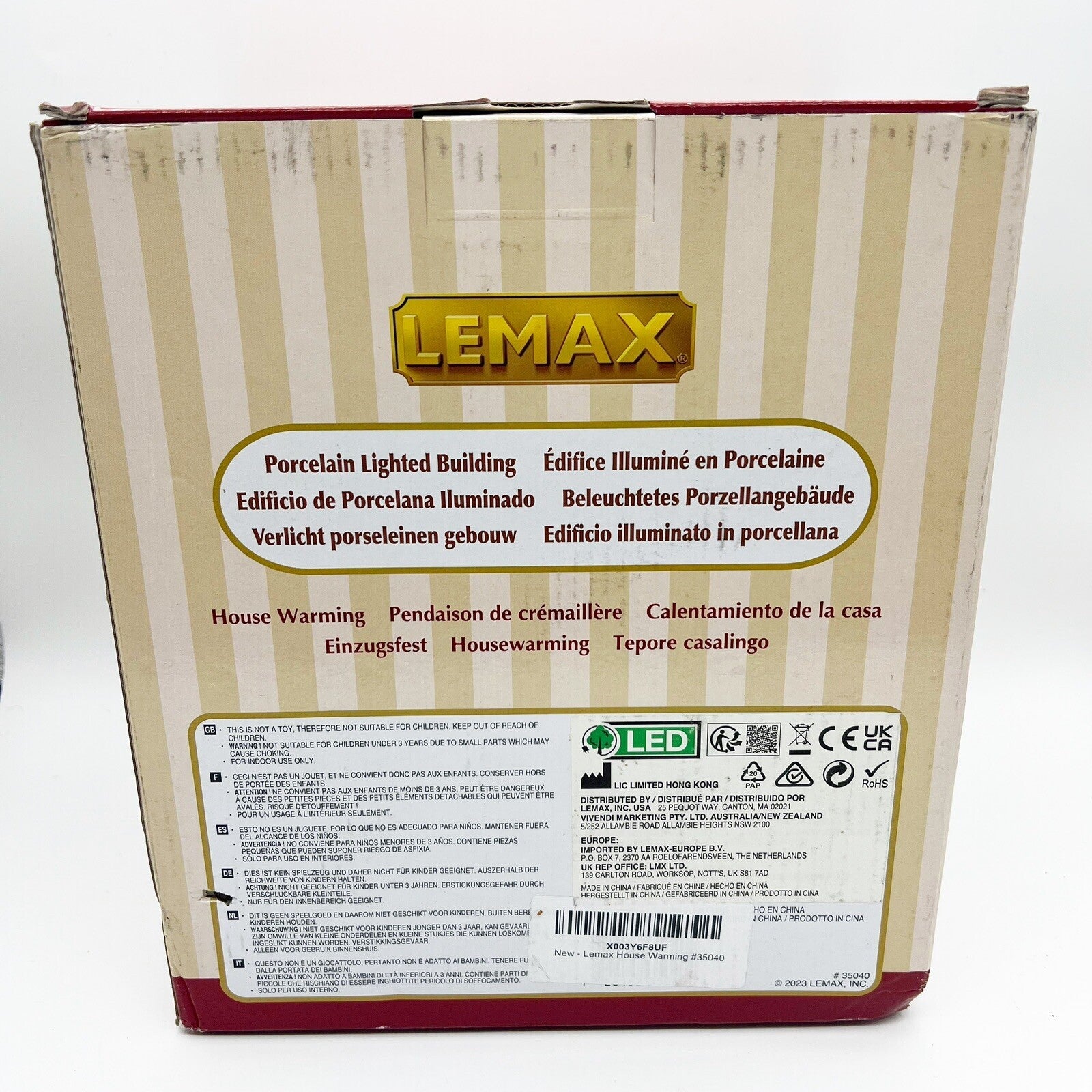 2023 Lemax House Warming 35040 Porcelain Lighted Our First Home LEMAX - KOEEK