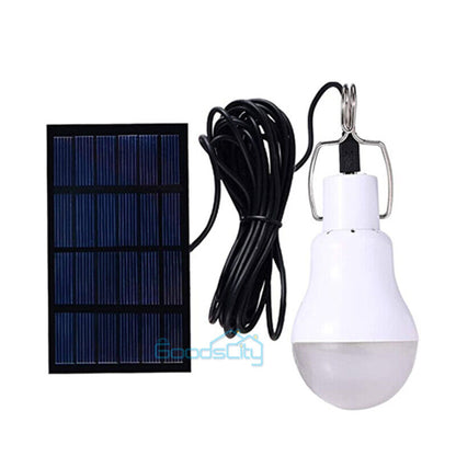 new 2 Bombillas Solares Recargable LED Focos Con Panel De Solar Luz Para Exteriores