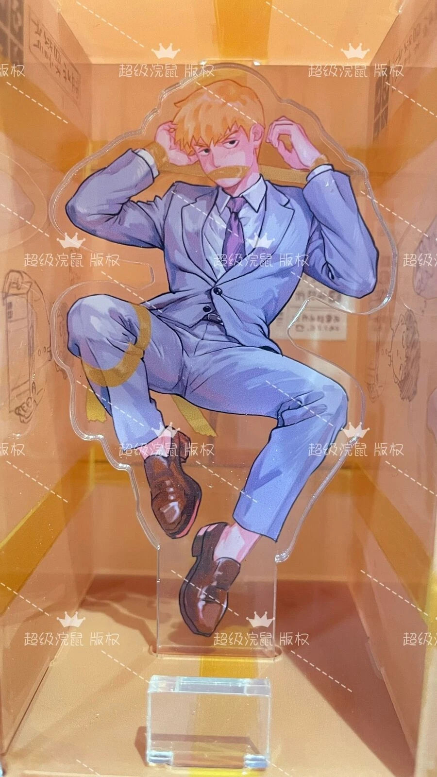 Mob Psycho 100 Reigen Arataka Cardboard Play Acrylic Stand Figure Decor Toy Gift 07FC0E-D4 - KOEEK