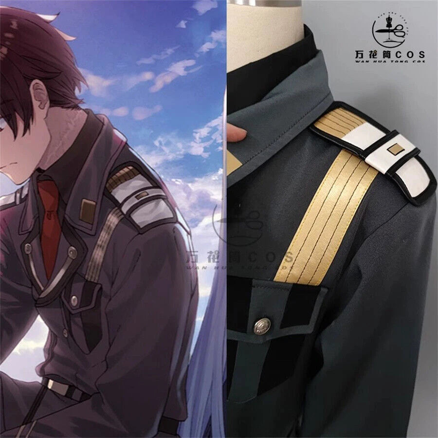86- Eighty Six Shinel Nozen Cosplay Costume Jacket Uniform Shirt Belt Gloves Set 07FC0E-D4 - KOEEK