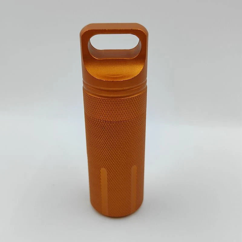 Survival EDC Waterproof Pill Box Case Capsule Seal Bottle Container Bottle Gifts 07FC0E-D4 - KOEEK