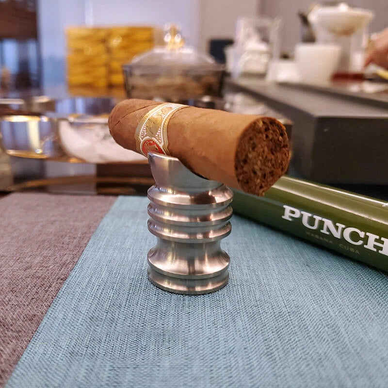 Titanum Alloy Cigar Holder Metal Cigar Holder Base Cigar Holder Desktop Tool 07FC0E-D4 - KOEEK