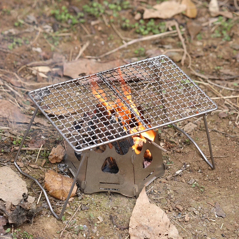 Outdoor Picnic Grill Net Titanium Thickened Camping Picnic BBQ Grill Net 07FC0E-D4 - KOEEK
