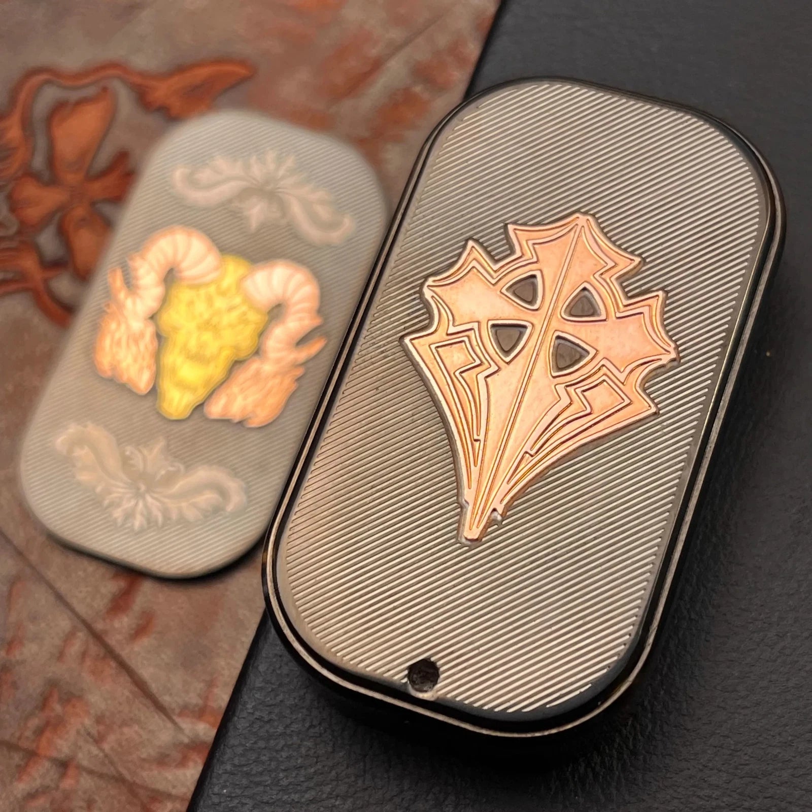 Demon Mechanical Dense Paragraph Dingding Push Slider Fidget For Adults Toy Gift 07FC0E-D4 - KOEEK
