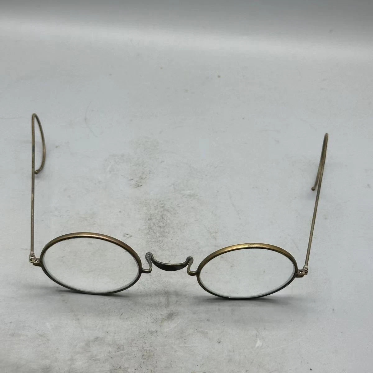 Vintage China Copper Hook Crystal Old Style Eyeglasses Collectible Sunglasses 07FC0E-D4 - KOEEK
