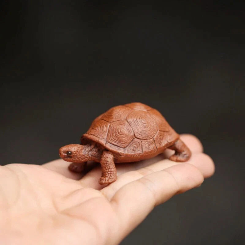 Purple Clay Tea Accessories Turtle Tea Pet Home Decor 07FC0E-D4 - KOEEK