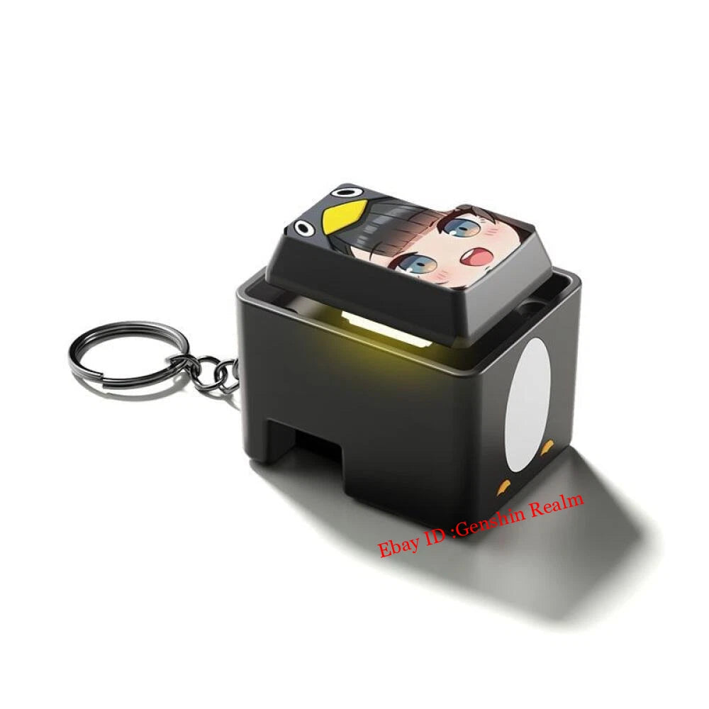Anime Arknights:Endfield Endmin Talking Keychain Backpack Pendant Decor Gift 07FC0E-D4 - KOEEK