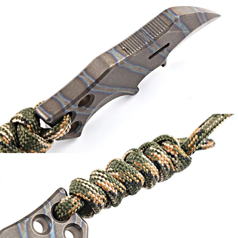 Solid Titanium Alloy Outdoor Multi Tool Pry Bar Crowbar Opener Unboxing EDC 07FC0E-D4 - KOEEK