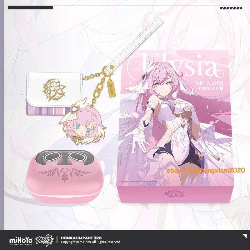 Official  Honkai Impact 3 Elysia Bluetooth Headset Earbuds Wireless Headphone 07FC0E-D4 - KOEEK