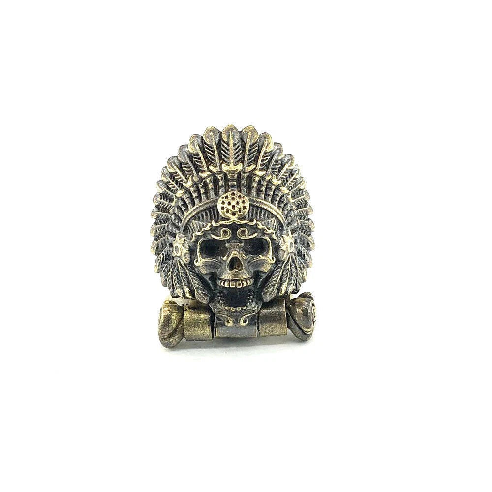 EDC Skull Paracord Bead DIY Pendant Buckle Paracord Lanyard Beads KeyChain 07FC0E-D4 - KOEEK