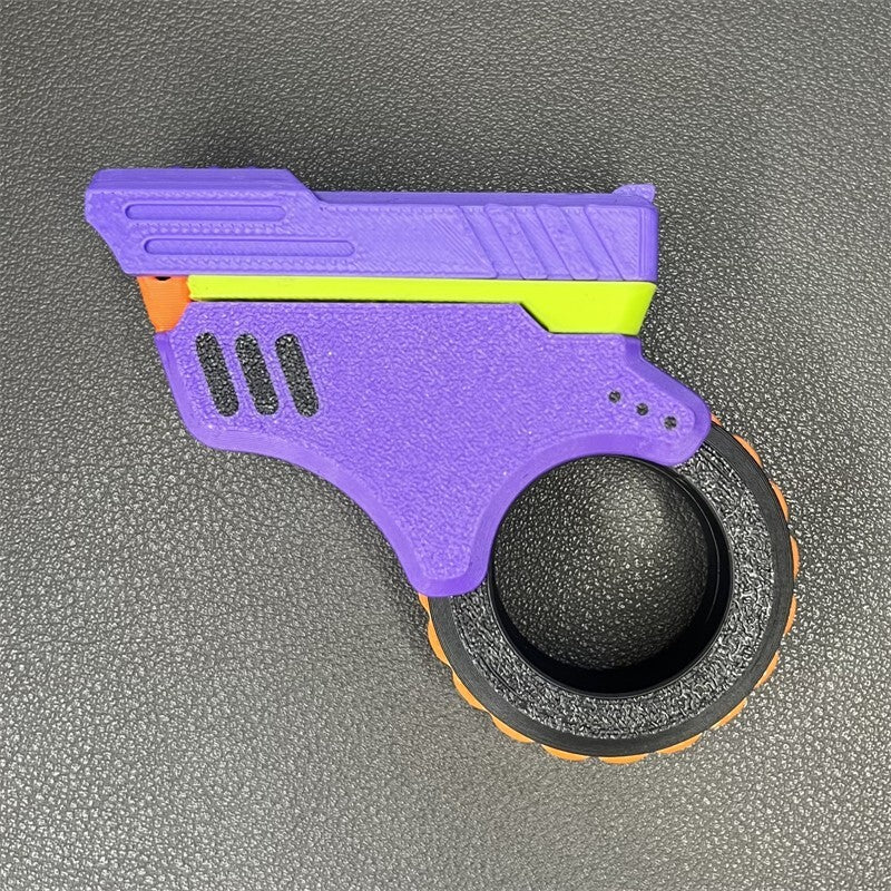 Zoom Gun Fidget Toys 3D Printed Azu Fidget Slider EDC Plastic Stress Relief Toy 07FC0E-D4 - KOEEK