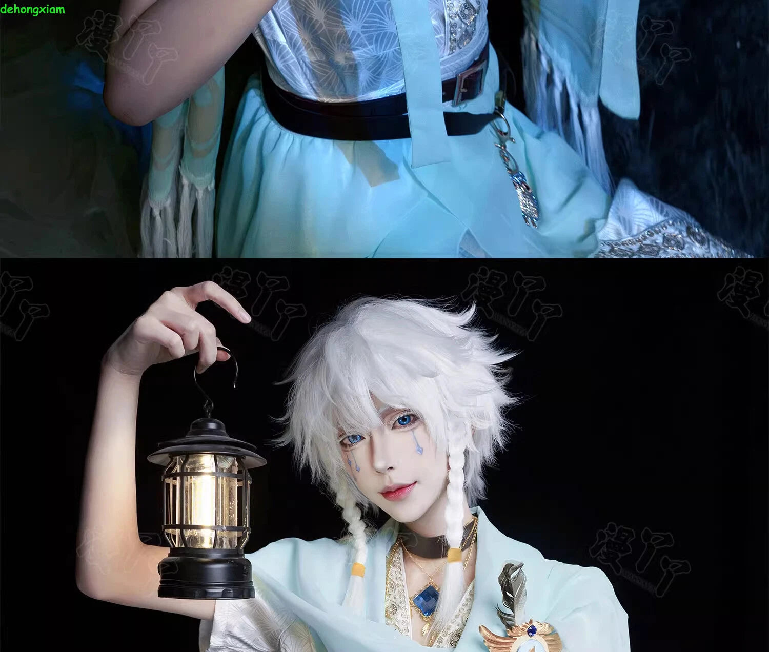 Identity Ⅴ Eli Clark Seer Skin White Prophet Cosplay Costume Outfit Clothes Set 07FC0E-D4 - KOEEK