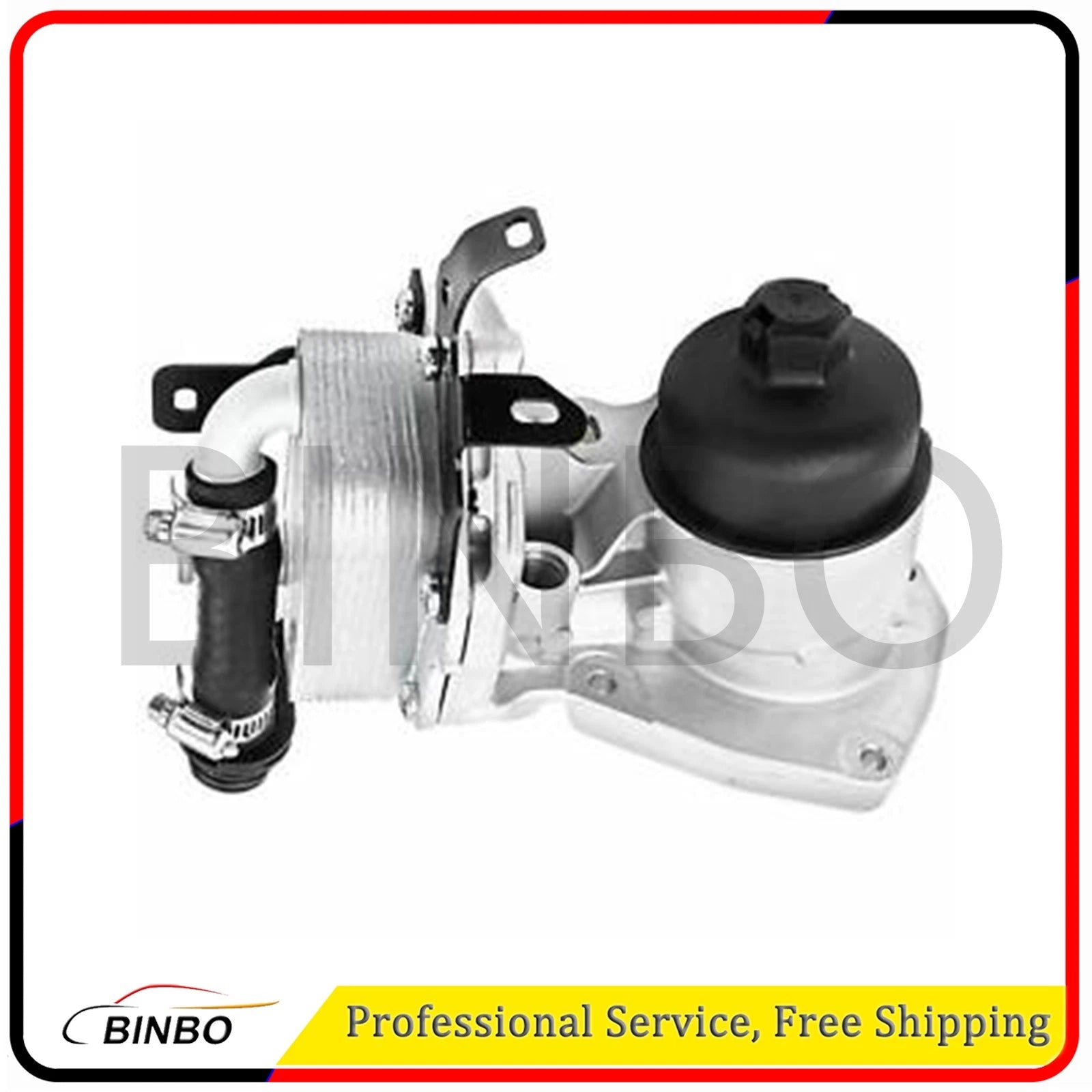 Engine Oil Cooler Filter Housing Assembly for Land Rover LR2 2008-2015 LR004287 07FC0E-D4 - KOEEK